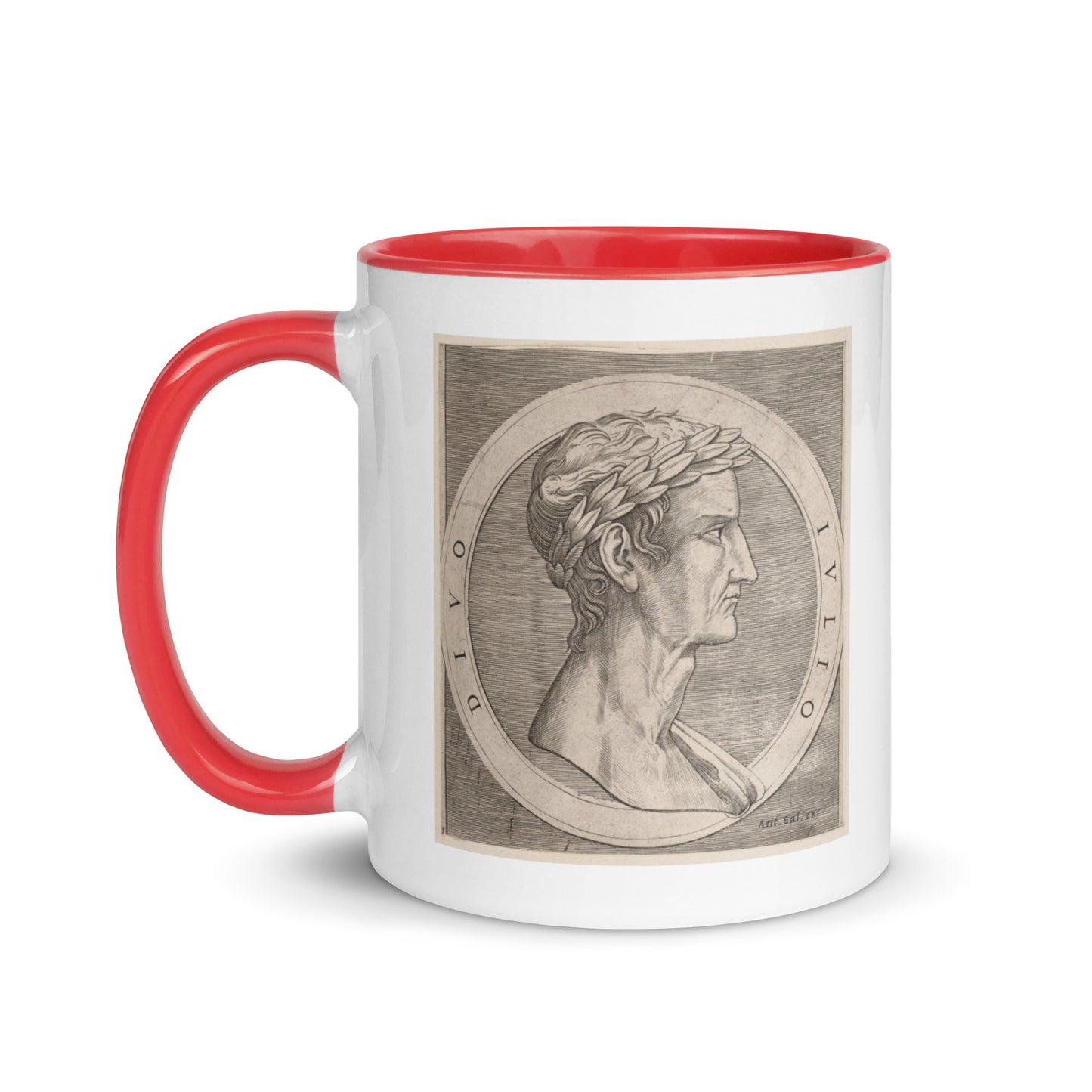Gaius Julius Caesar mug with color inside