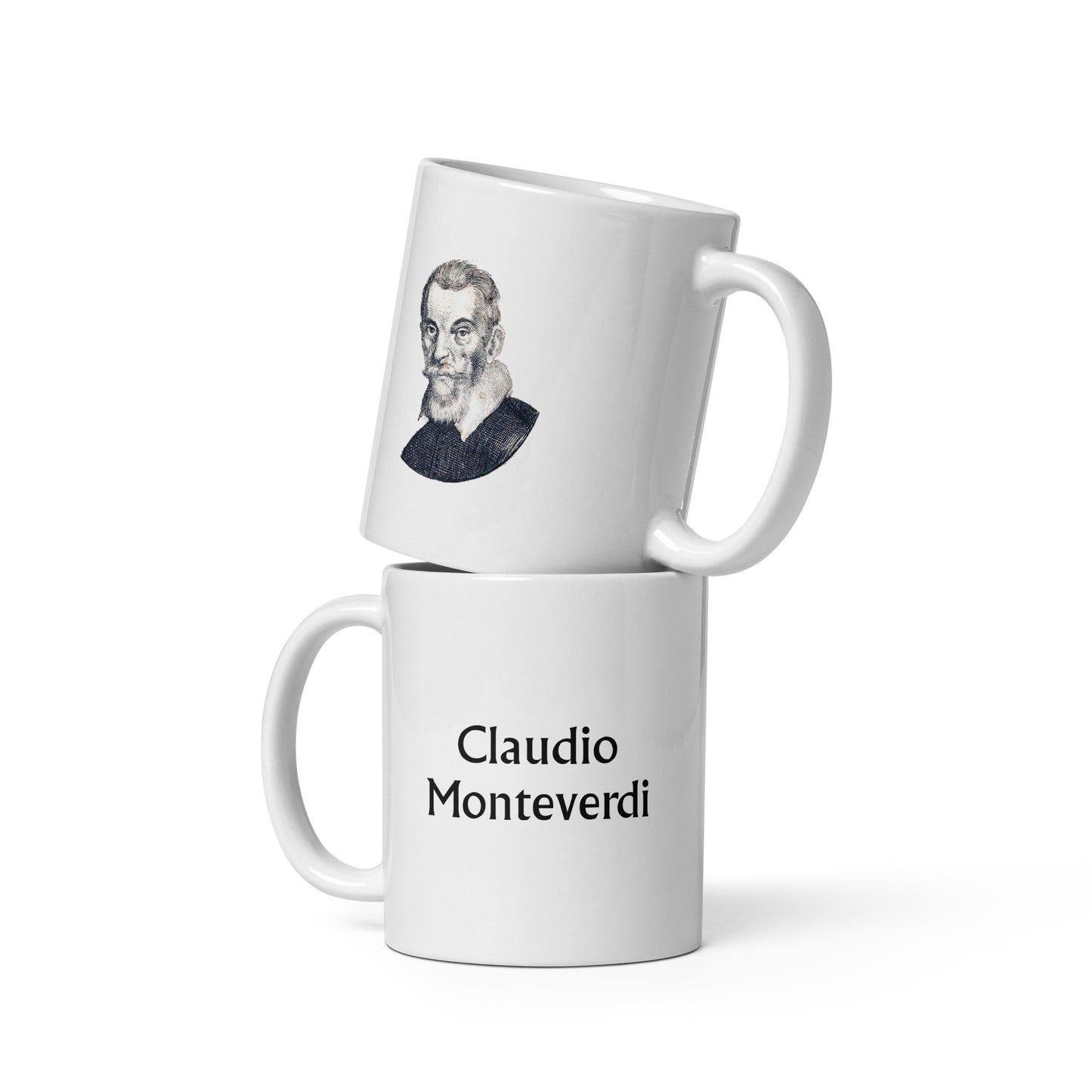 Claudio Monteverdi white glossy mug