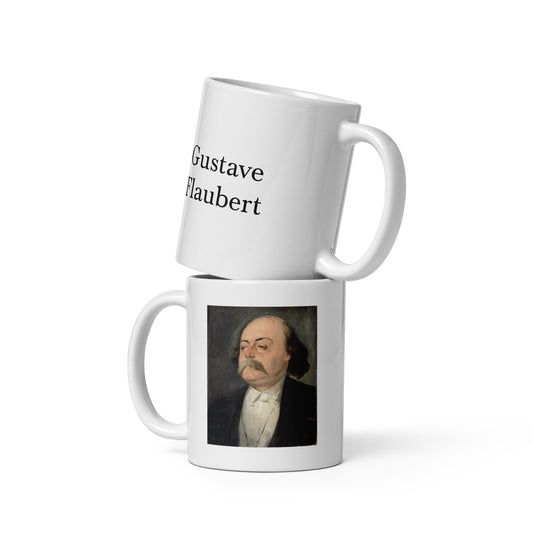 Flaubert white glossy mug