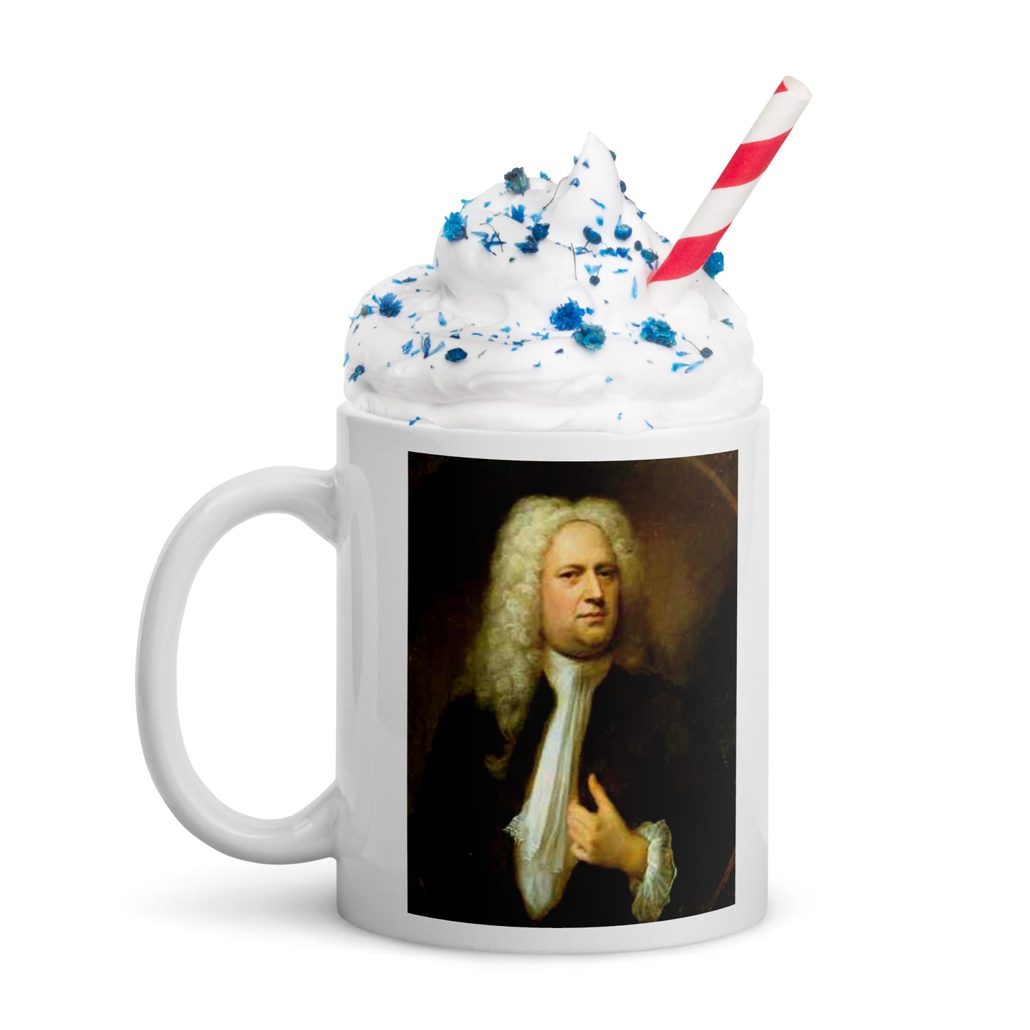 Handel white glossy mug