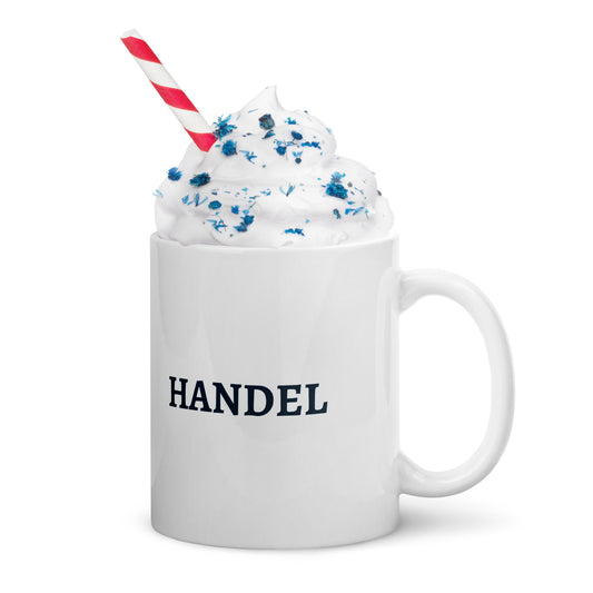 Handel white glossy mug