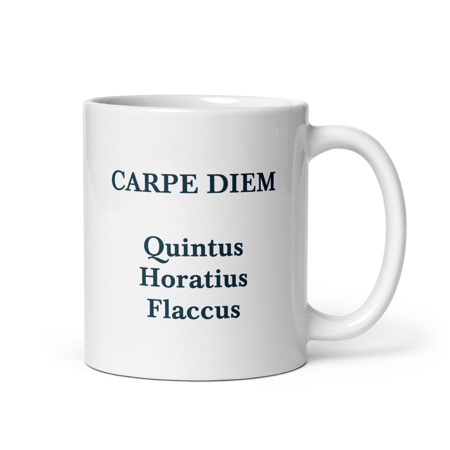 Horace white glossy mug