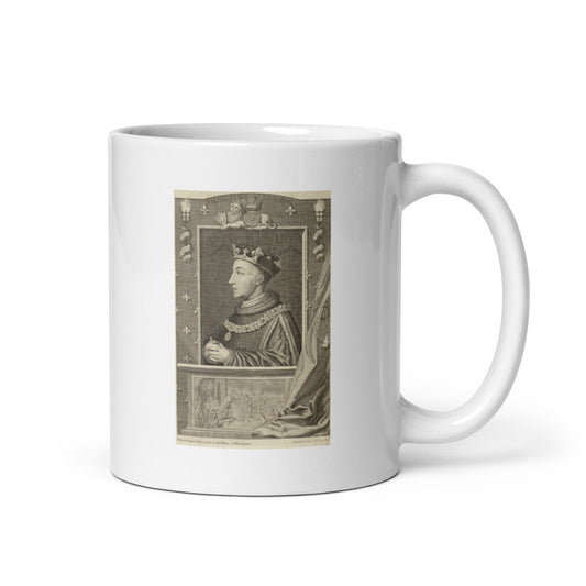 Henry V white glossy mug