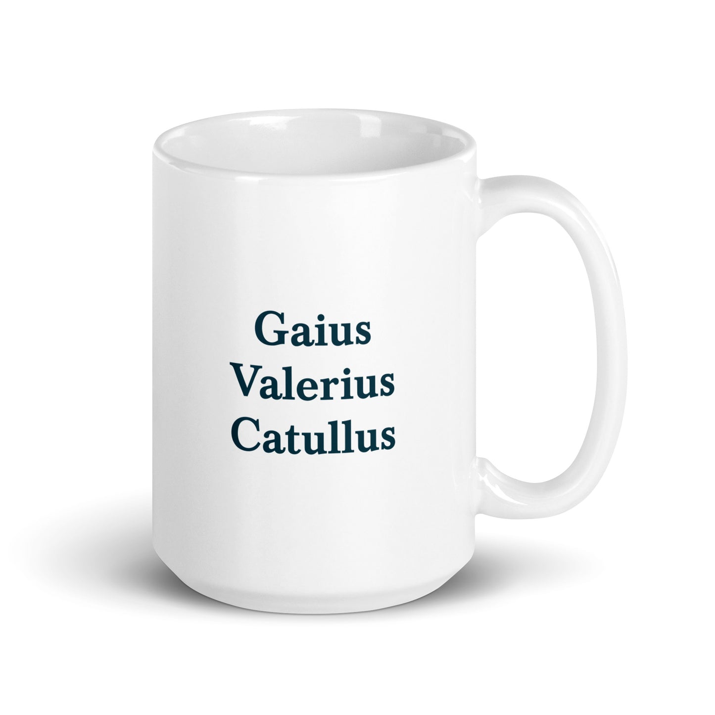 Catullus white glossy mug
