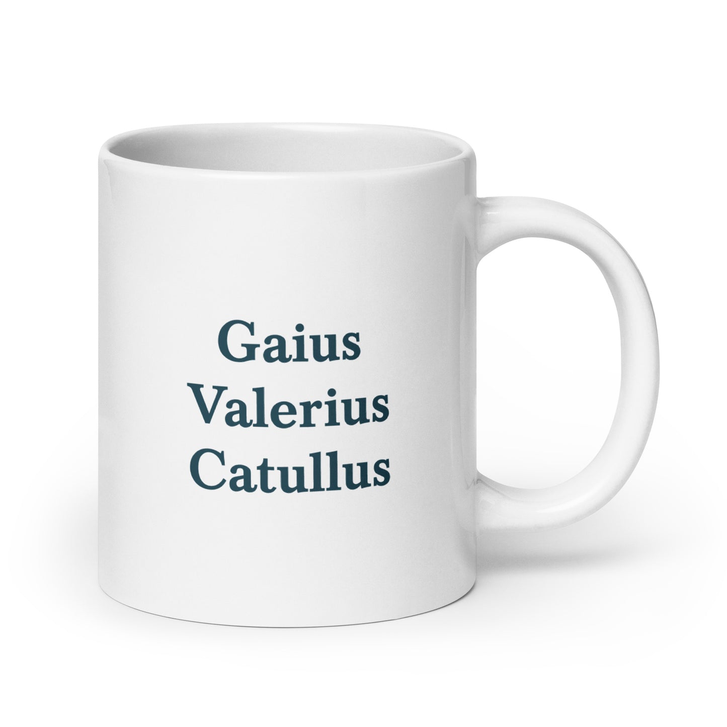 Catullus white glossy mug