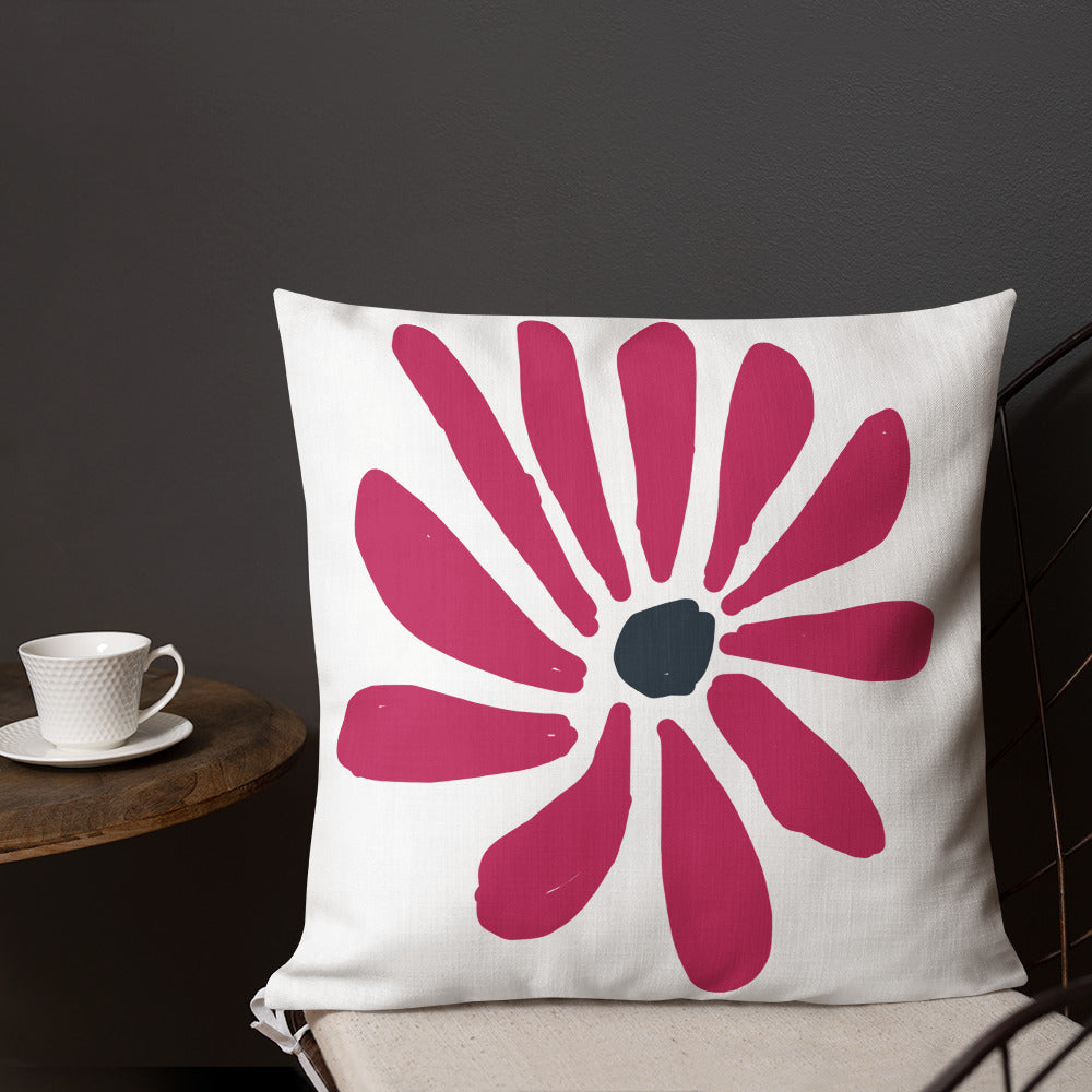 Abstract Flower Premium Pillow, designed by John Pierce
