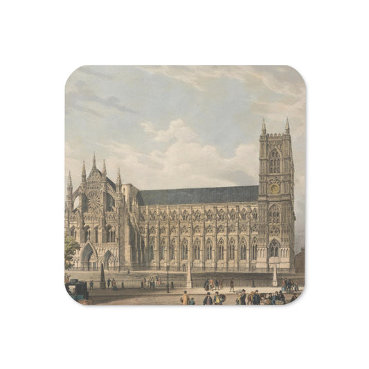Westminster Abbey cork-back coaster