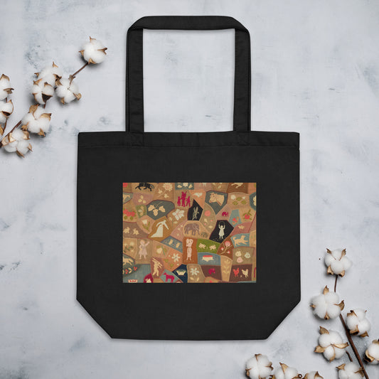 Crazy-quilt design Eco Tote Bag