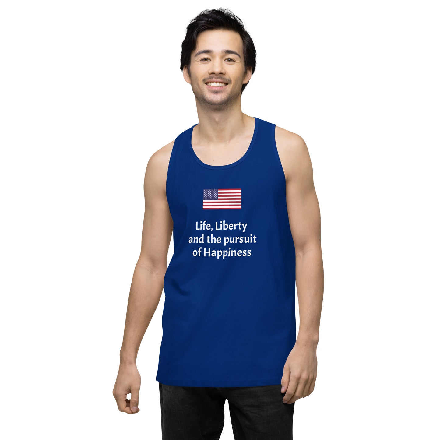 Life, Liberty and the pursuit of Happiness men’s premium tank top
