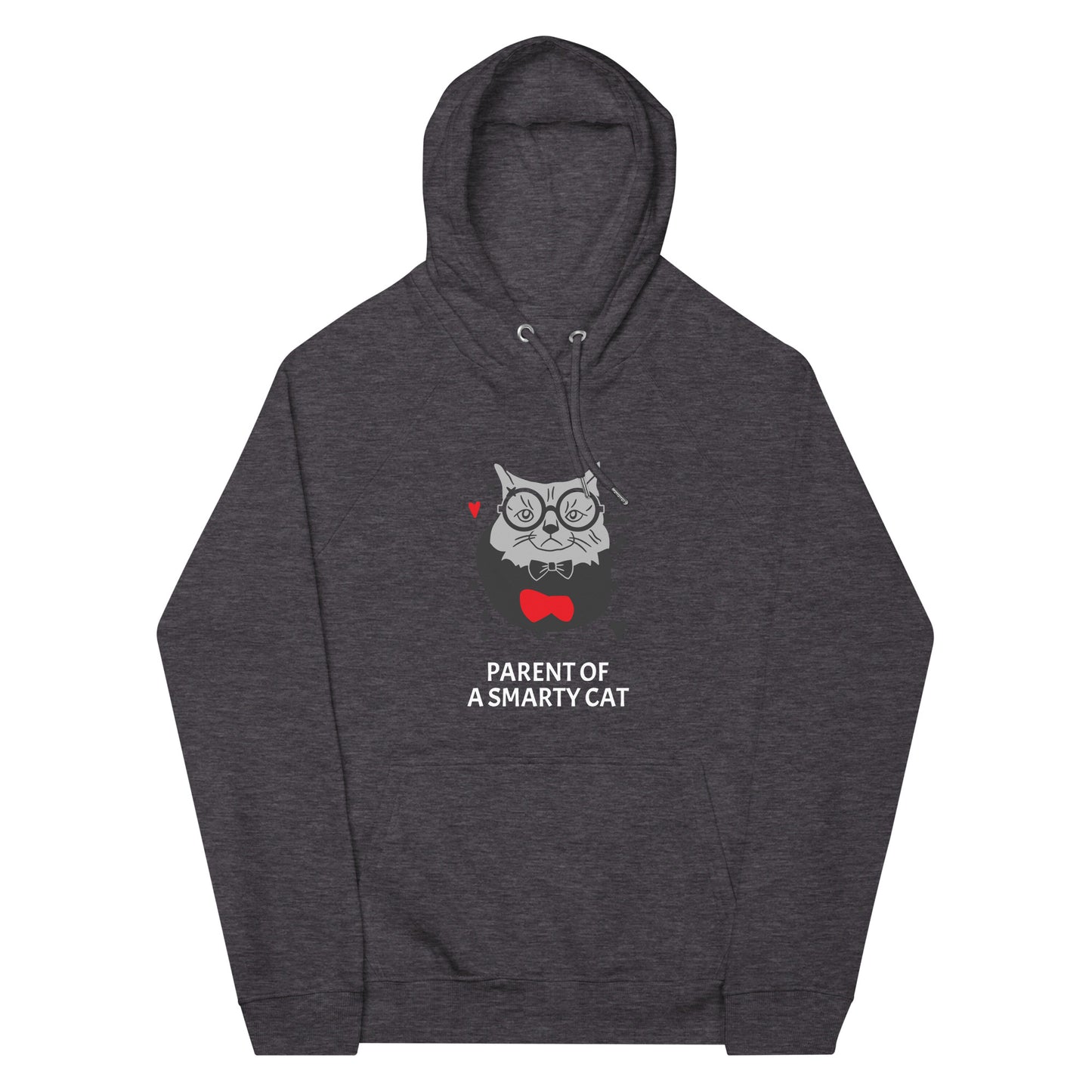 Parent of a smarty cat Unisex eco raglan hoodie