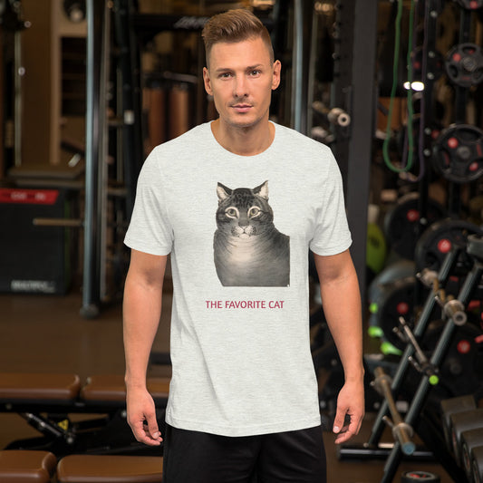 The favorite cat, unisex t-shirt