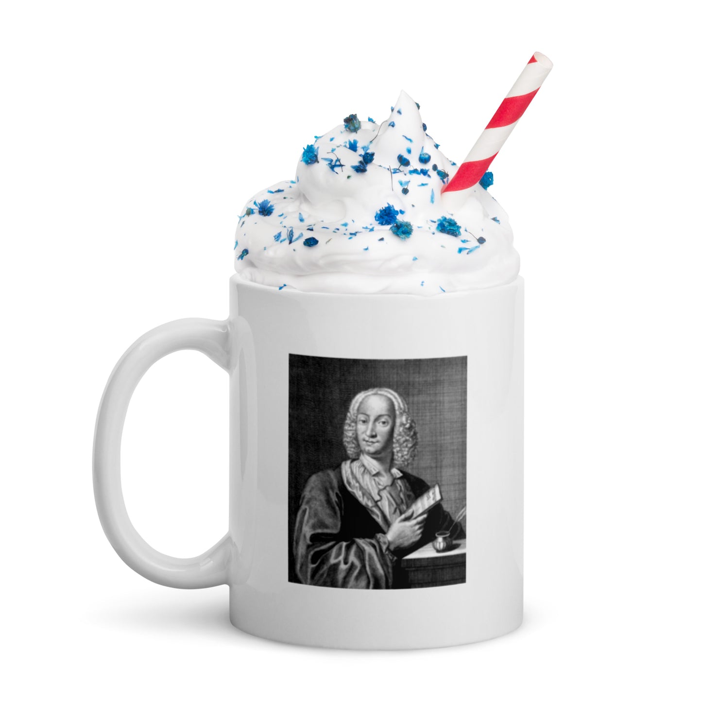 Vivaldi white glossy mug