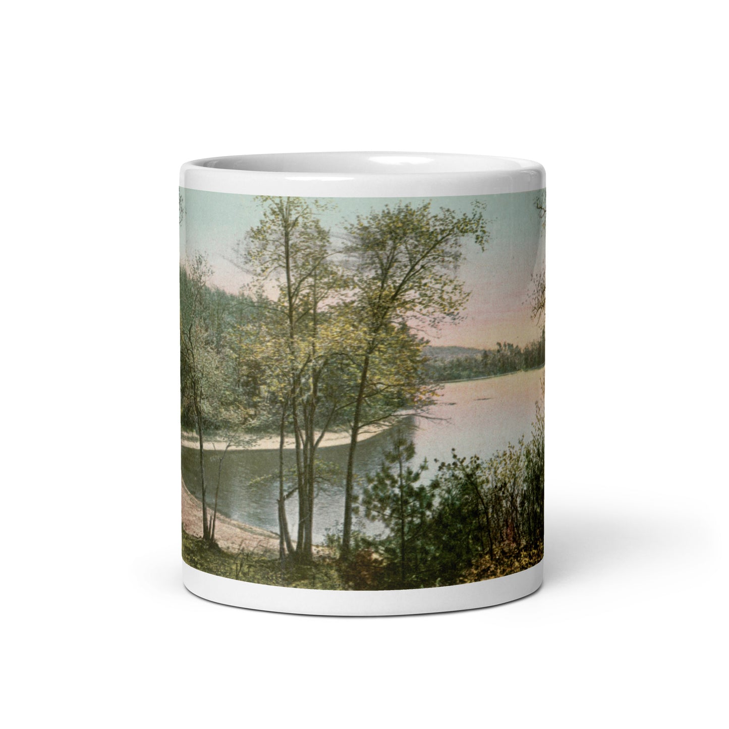 Walden Pond white glossy mug