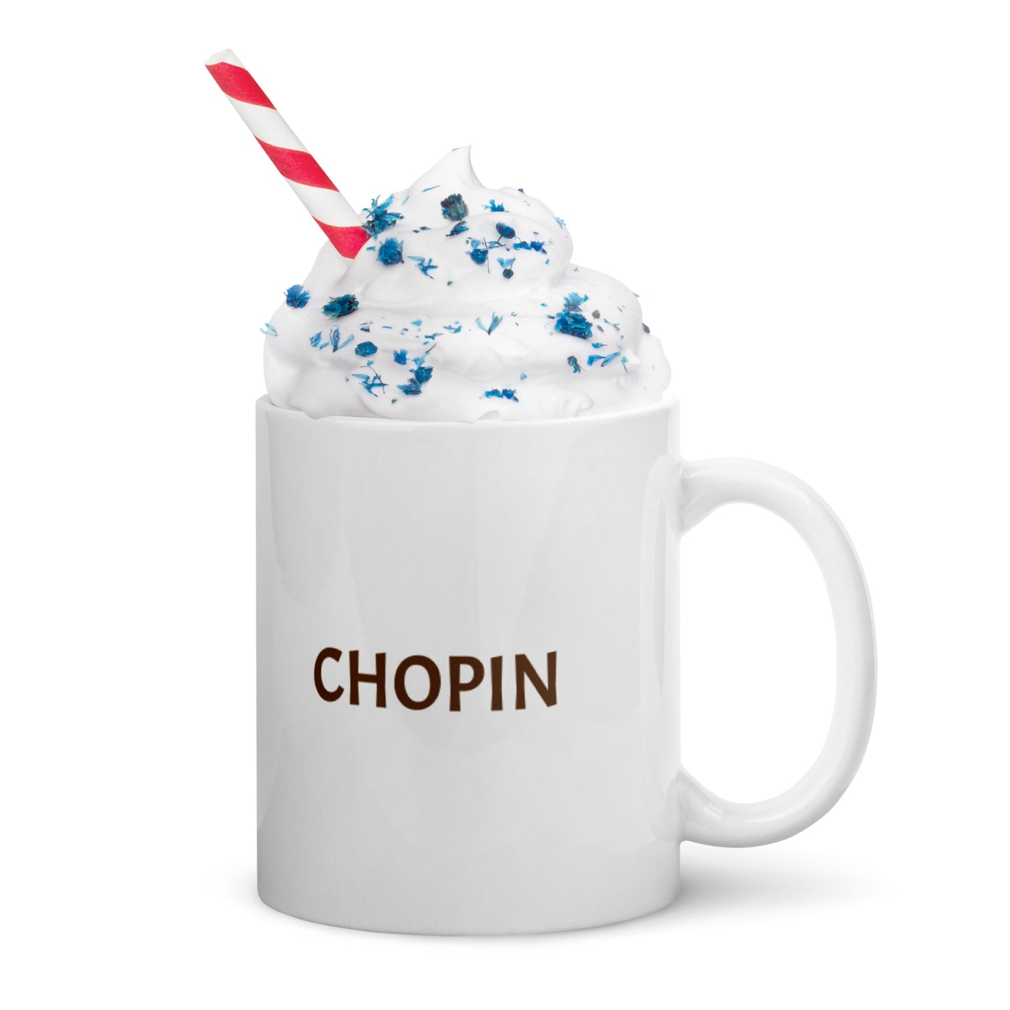 Chopin white glossy mug